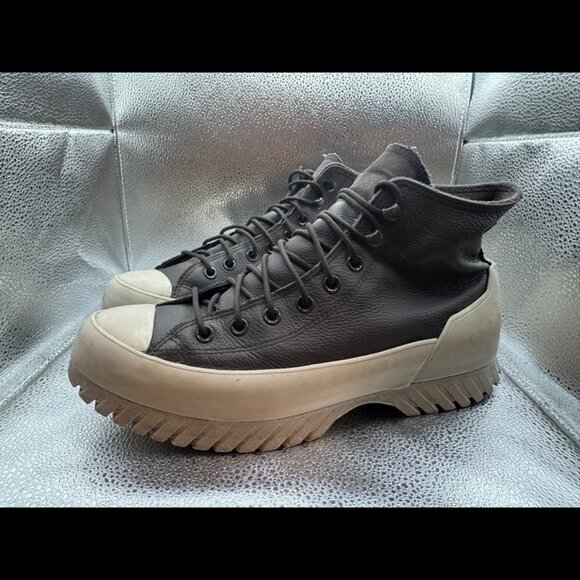 Size M10/W12 Converse Lugged 2.0 Climate Counter Unisex Black White Shoes - Picture 5 of 9